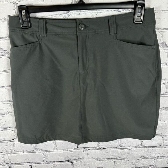Eddie Bauer Adventurer 2.0 Skort SPF 50 Moisture Wicking Lined Dark Smoke Gray 8 - Picture 2 of 8